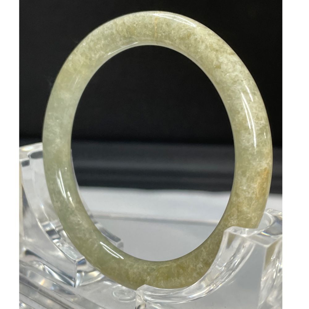 Mottled Patternjade Bangle Bracelet - image 2